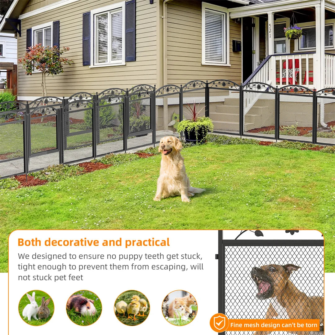 BINGOPAW 8-Panel Heavy Duty Dog Playpen Outdoor Indoor Metal Fence by S And B Enterprise