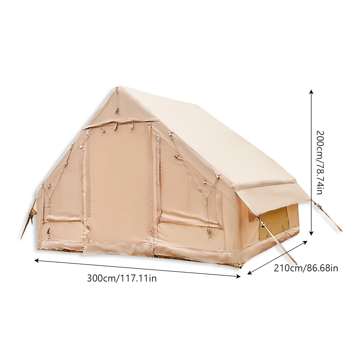 Pakicetus Inflatable Camping Tent Quick Setup Air Frame Shelter by S And B Enterprise
