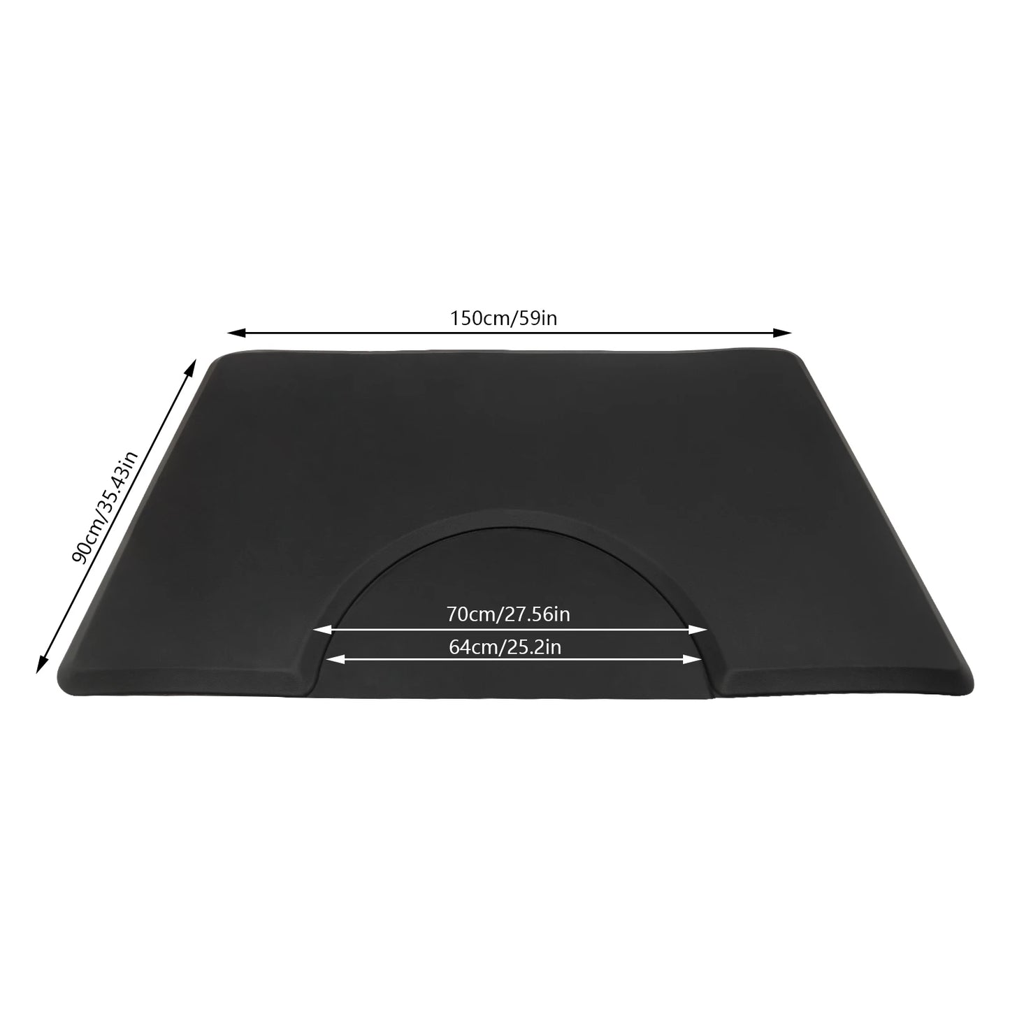 Barber Chair Mat Anti Slip Floor Pad for Hairdressers Ergonomic