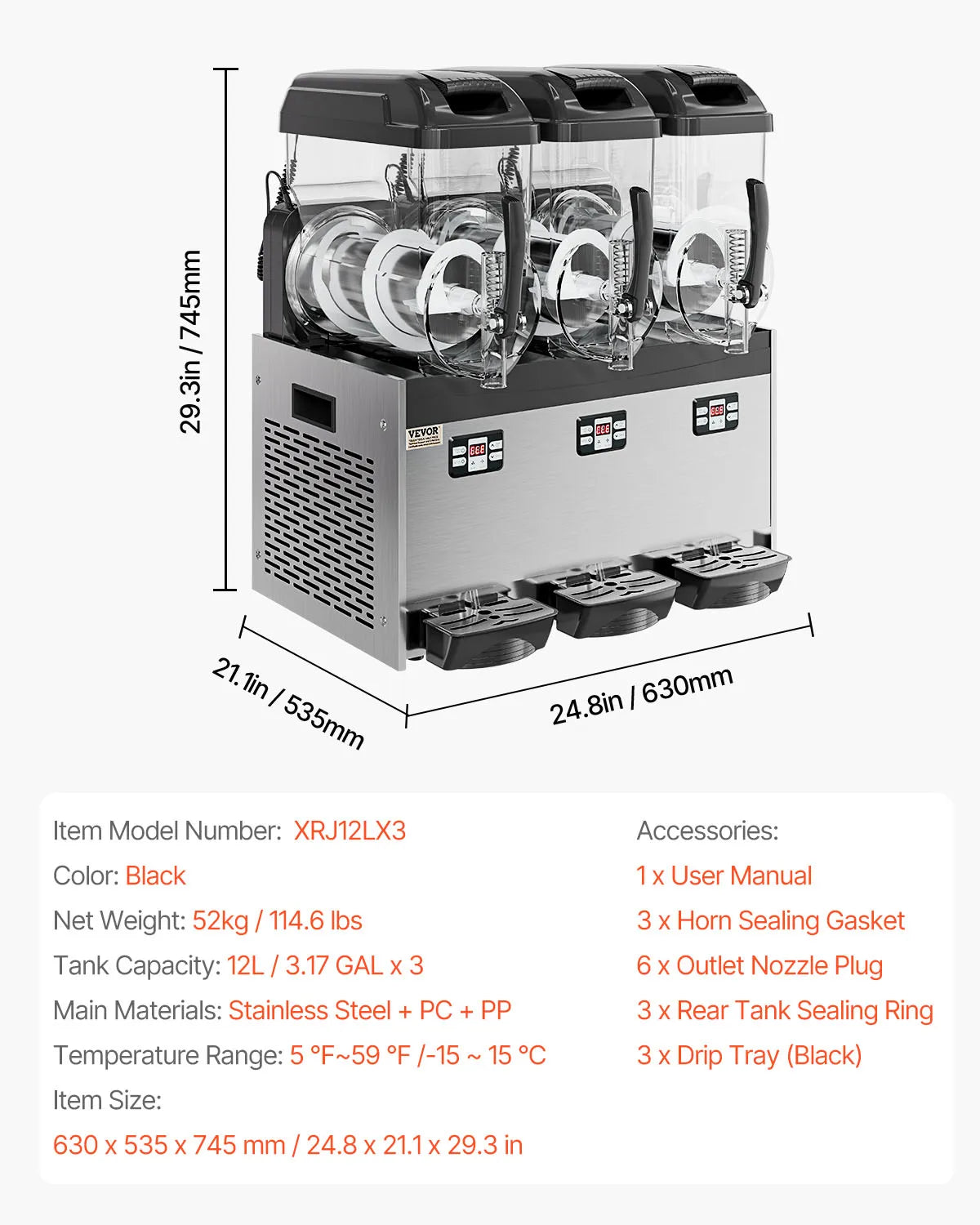 VEVOR SucceBuy Commercial Slushy Machine For Restaurants And Parties by S And B Enterprise