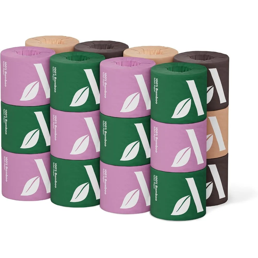 S And B Enterprise bamboo 3-ply toilet paper, 24-roll pack, FSC-certified, plastic-free