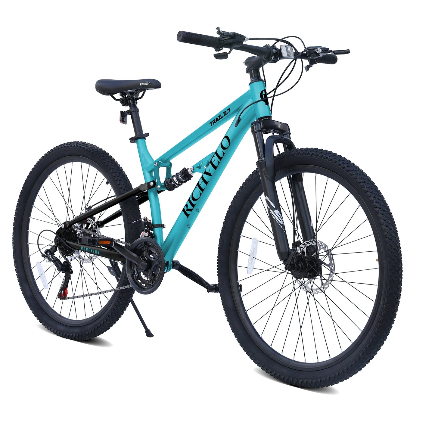 Ecarpat Mountain Bike Full Suspension Unisex 21 Speed Dual Disc Brakes by S And B Enterprise
