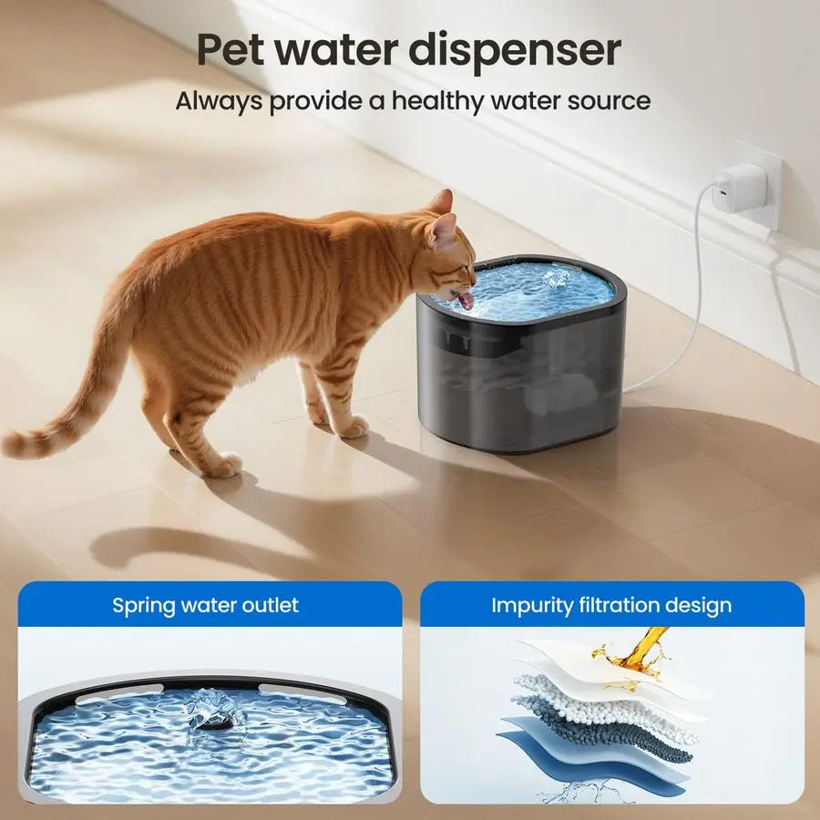 Cat Feeder And Water Fountain 5G WiFi Dispenser With App