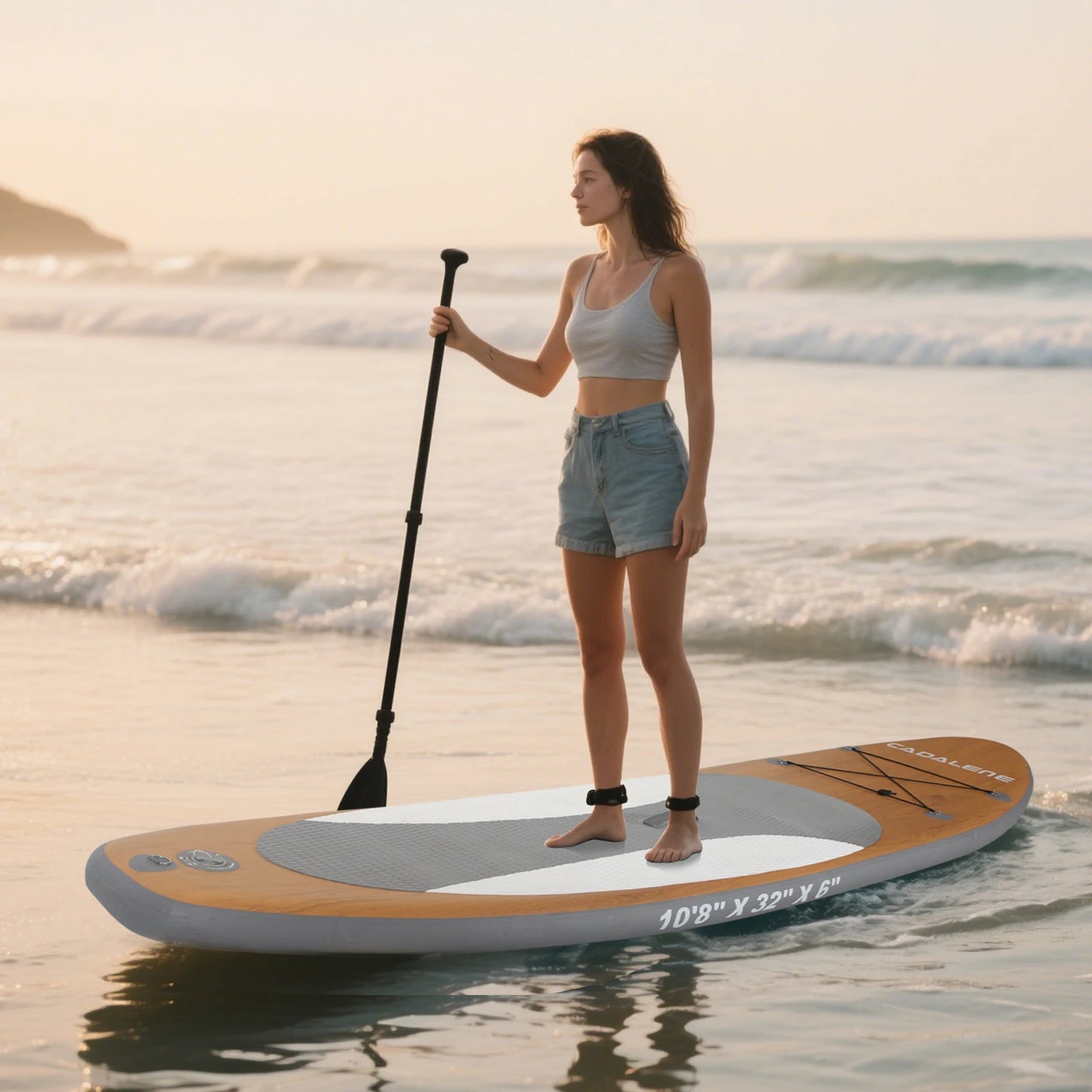 CADALENEC Inflatable Stand Up Paddle Board With Premium Accessories