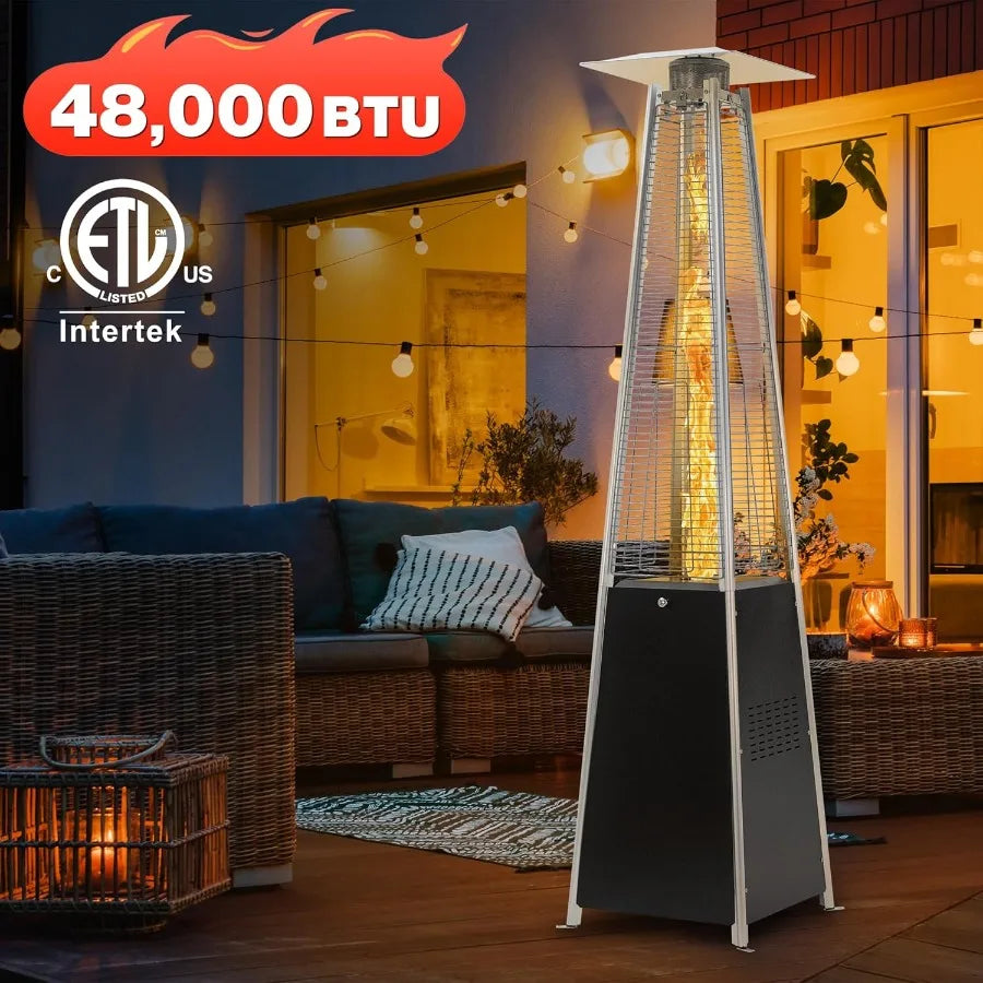 XMSJ Propane Patio Heater With Wheels And Waterproof Cover Outdoor by S And B Enterprise