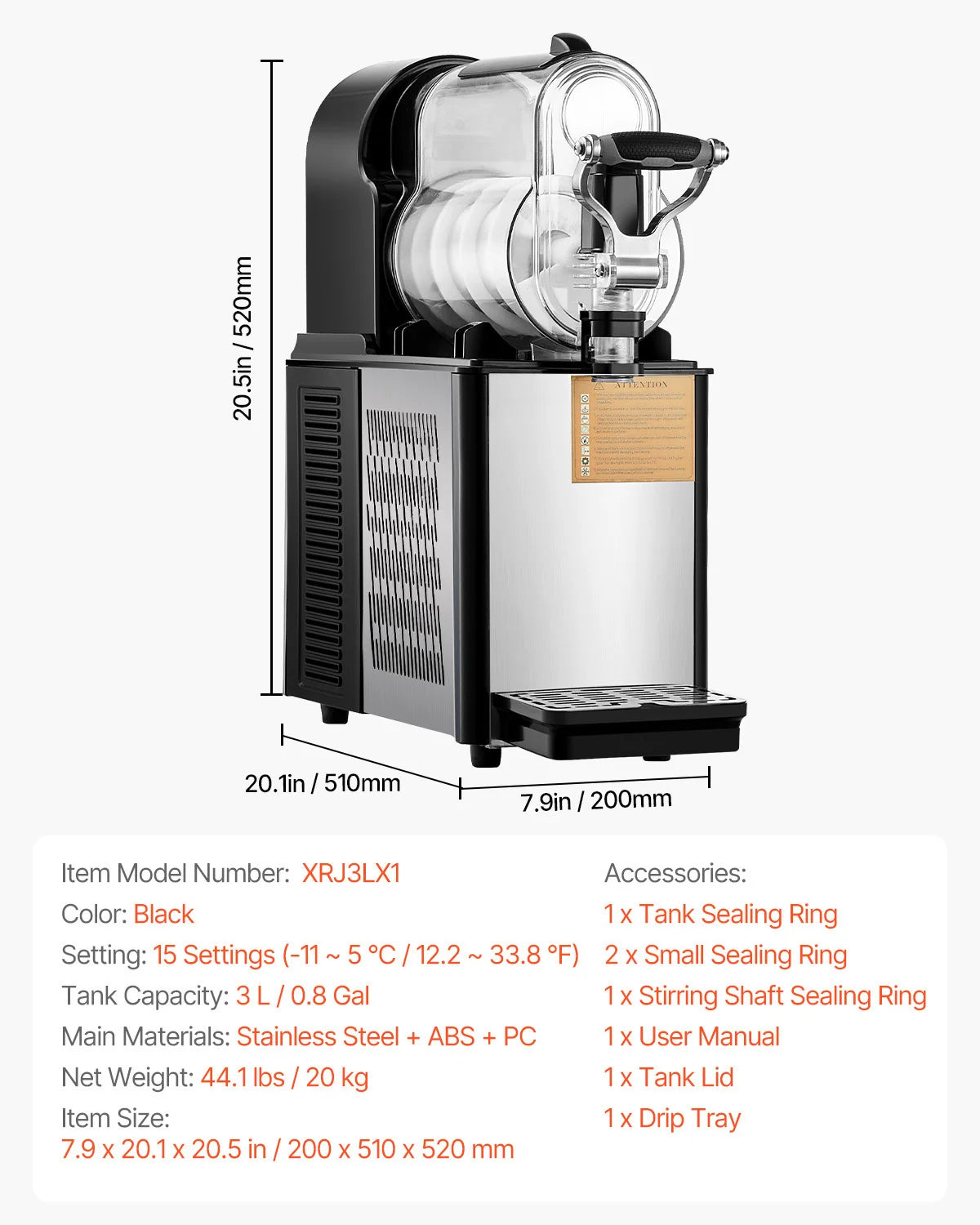 VEVOR SucceBuy Commercial Slushy Machine For Restaurants And Parties by S And B Enterprise