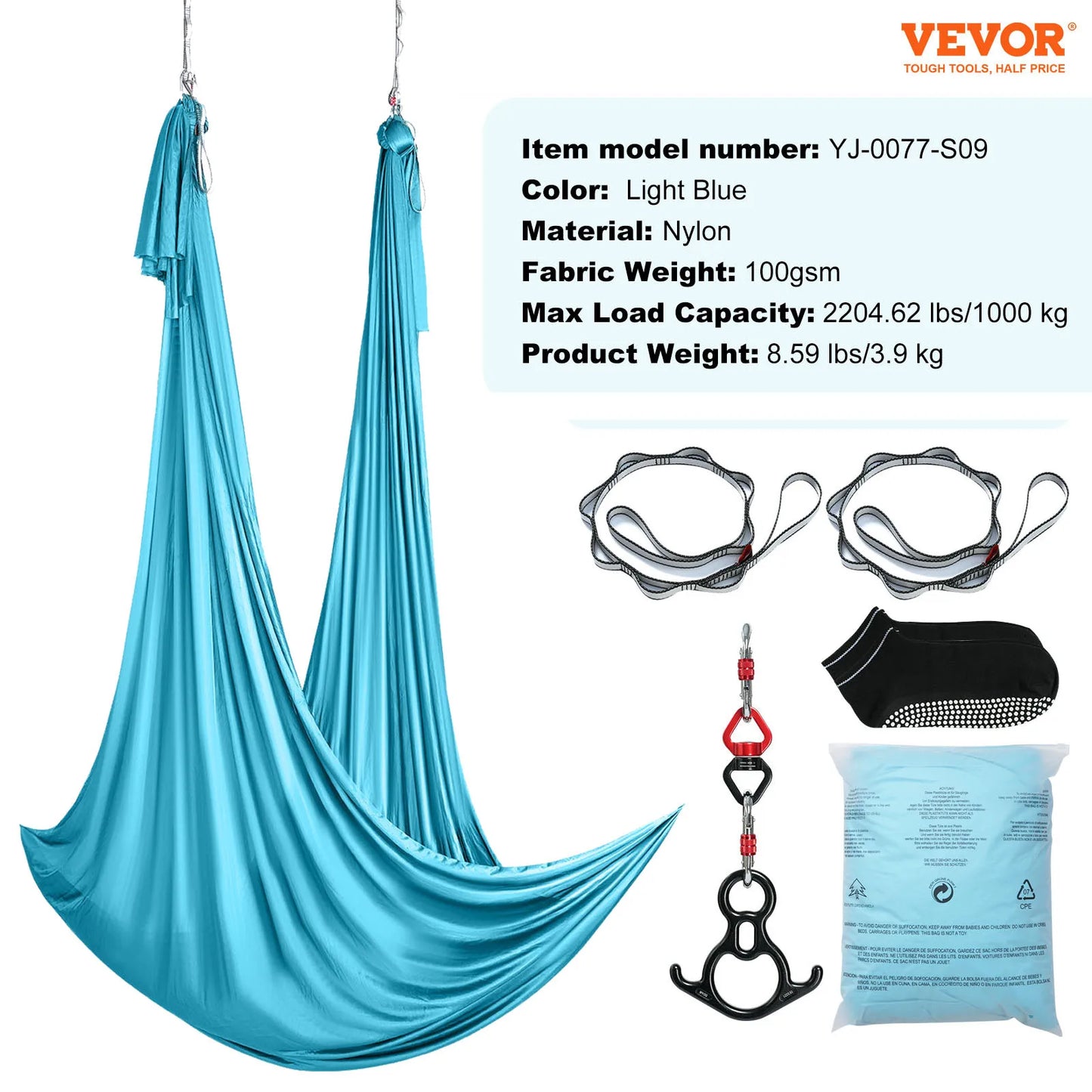 SucceBuy Aerial Yoga Hammock And Swing Starter Kit All Levels