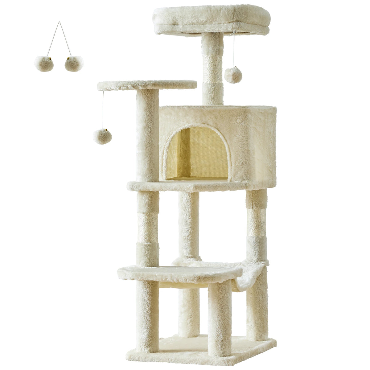 JHKCN Cat Tree Tall Multi-Cat Climbing Tower Sisal Posts by S And B Enterprise