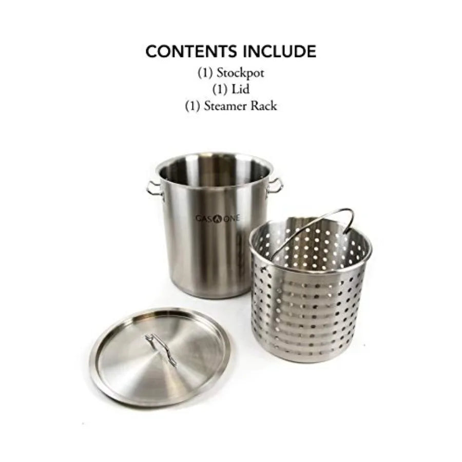 Yao Hui Huang All Purpose Fryer Pot Stainless Steel Tri Ply Basket