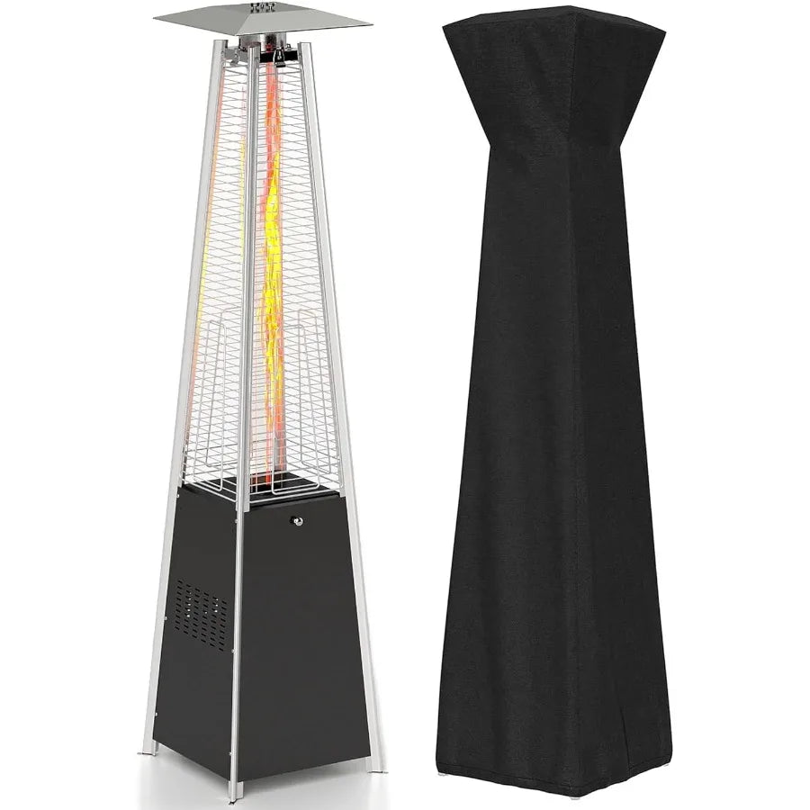 XMSJ Propane Patio Heater With Wheels And Waterproof Cover Outdoor by S And B Enterprise