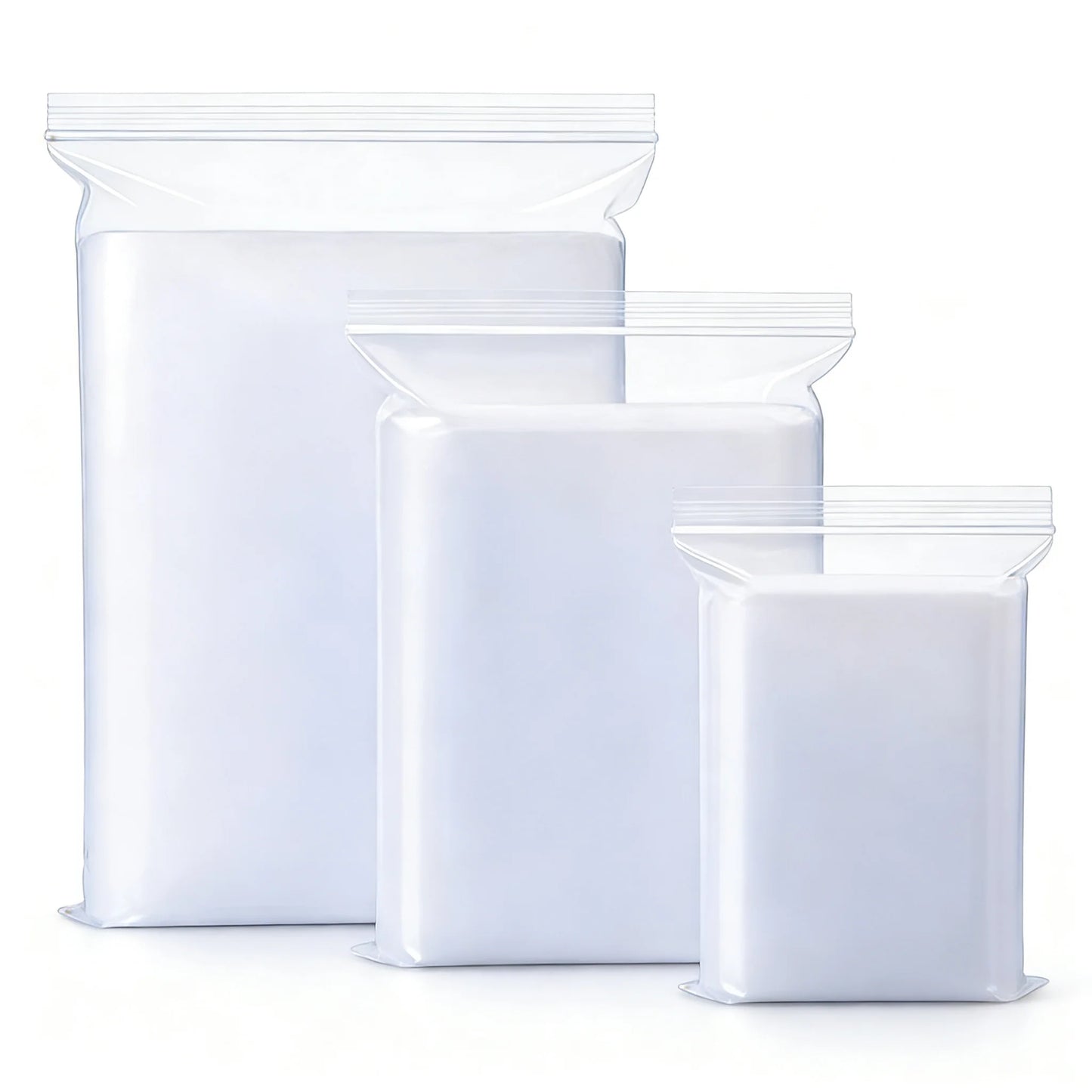 Leak Proof Bags Transparent Reusable Storage Freezer Airtight Seal for Food Fruit Veggie by S And B Enterprise