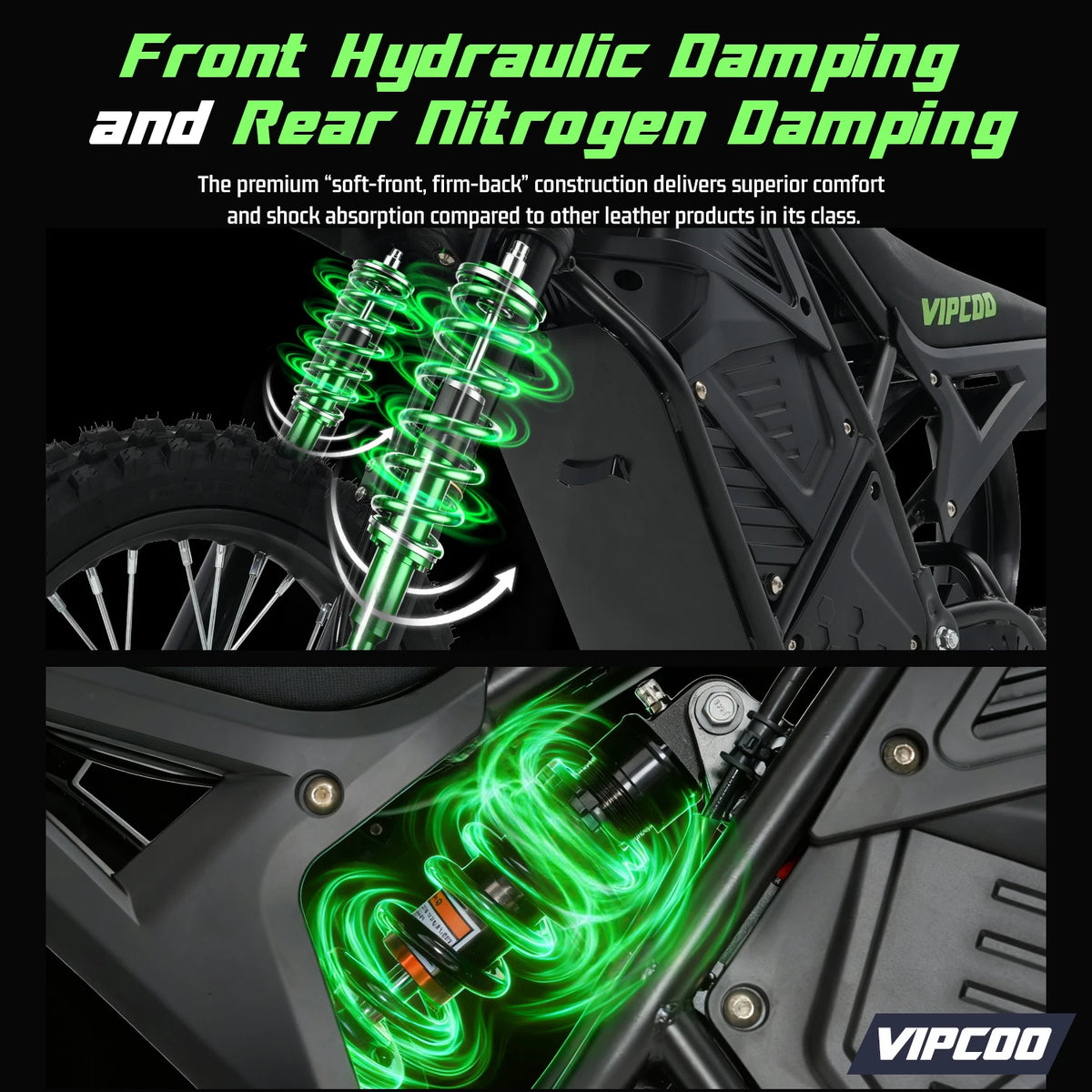 VIPCOO H3 Electric Dirt Bike 3500W 48V 23Ah Fat Tire by S And B Enterprise