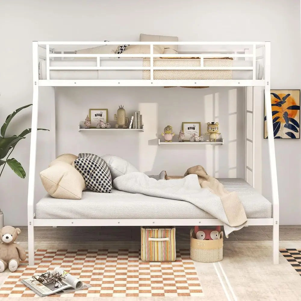 Space Saving Metal Bunk Bed With Ladder And Steel Support by S And B Enterprise