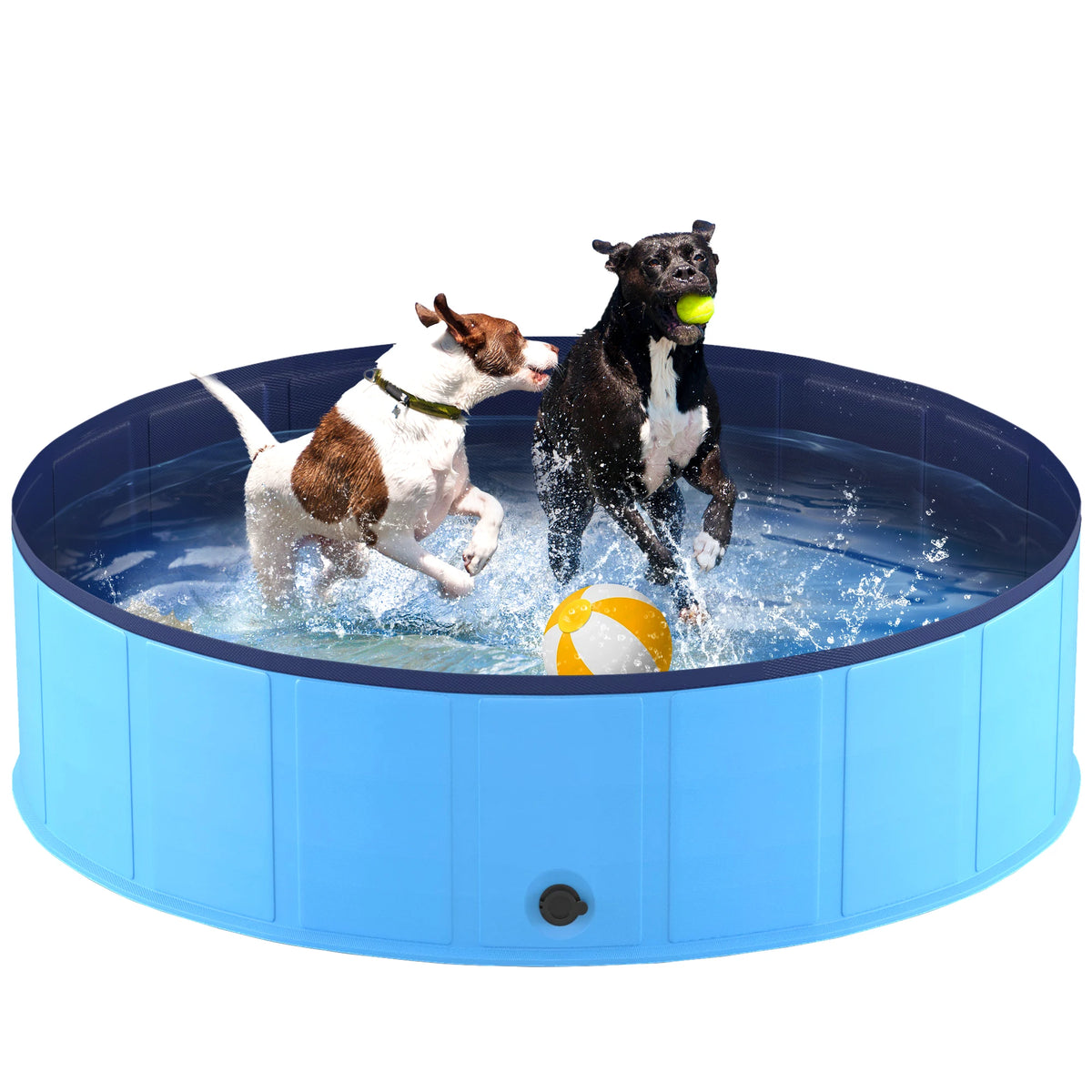 Portable Foldable Dog Pool For Pets Anti Slip Bath Tub by S And B Enterprise