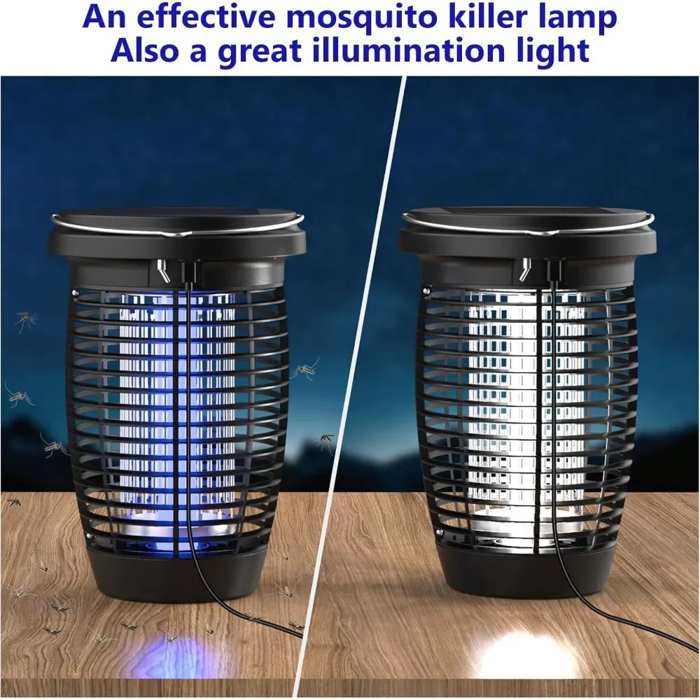 AISITIN Solar Bug Zapper 2-in-1 Mosquito Killer Lamp