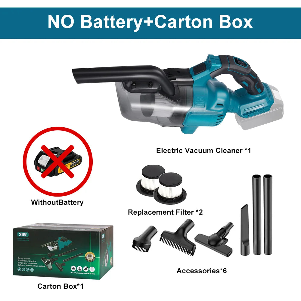 Yeartop 18V Cordless Handheld Vacuum Cleaner Compatible With Makita Batteries