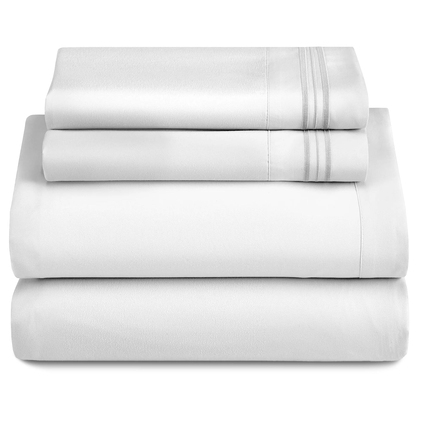 LUX Décor 3-Piece Ultra-Soft Microfiber Sheet Set for Everyday Comfort