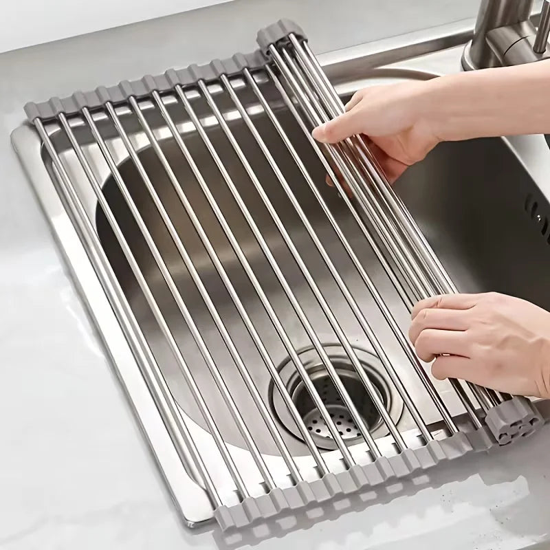 Dish Drain Storage Storage Pack Dish Drying Racks Iron Kitchen Utensils Storage With Spout Drain Basket Kitchen Accessories