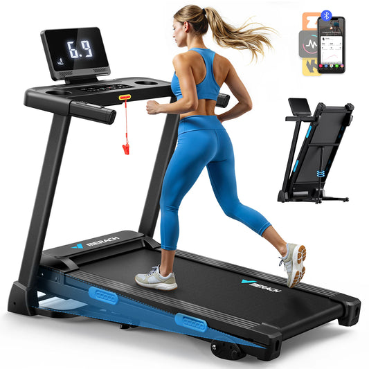 MERACH Foldable Treadmill T12 Incline Bluetooth Heart Rate Monitoring by S And B Enterprise
