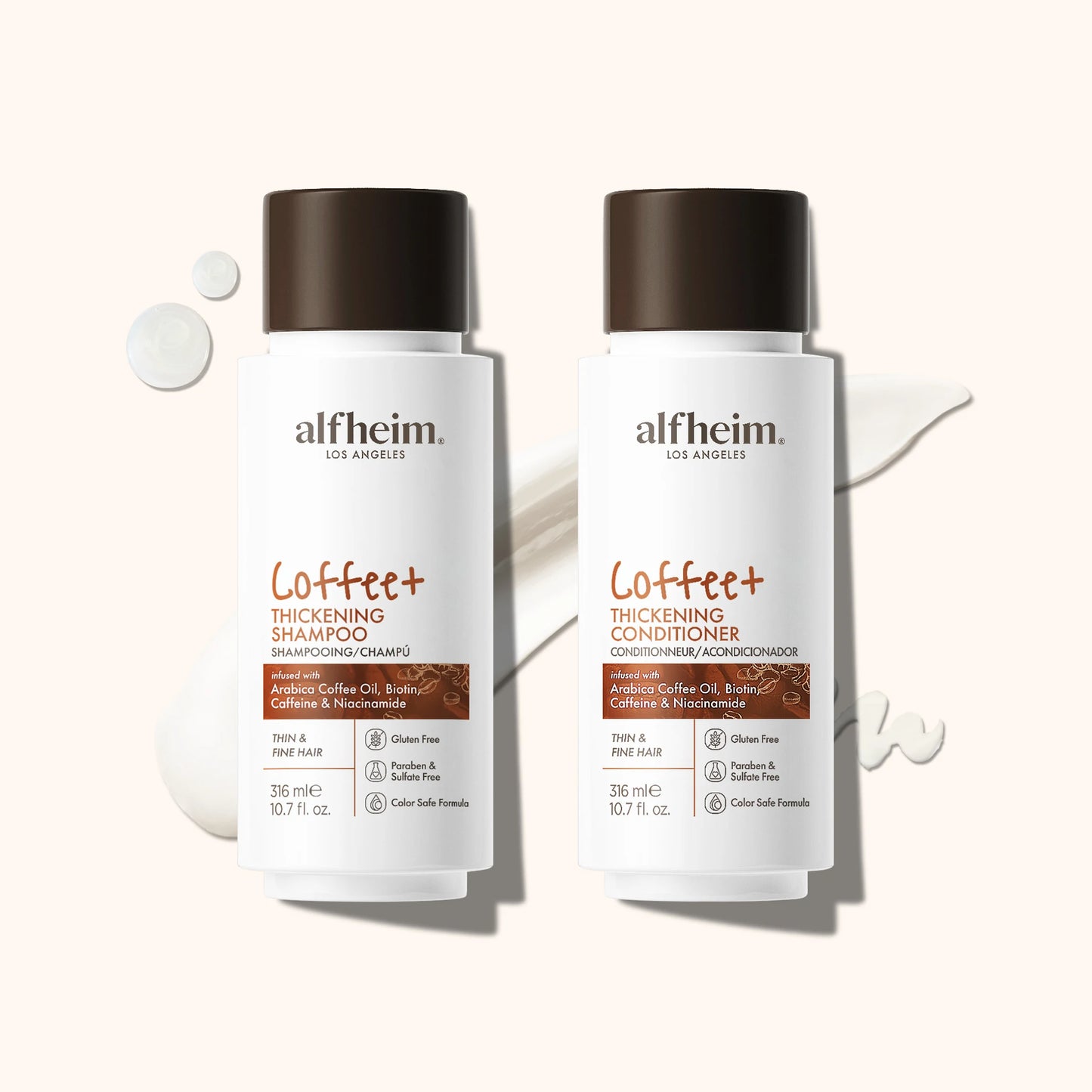 Alfheim Coffee Thickening Shampoo and Conditioner Set