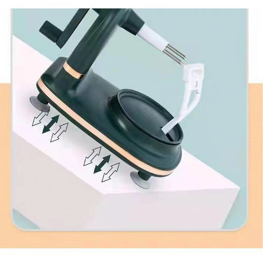 Apple Peeler Slicer Corer With Suction Grip Stainless Steel Blade