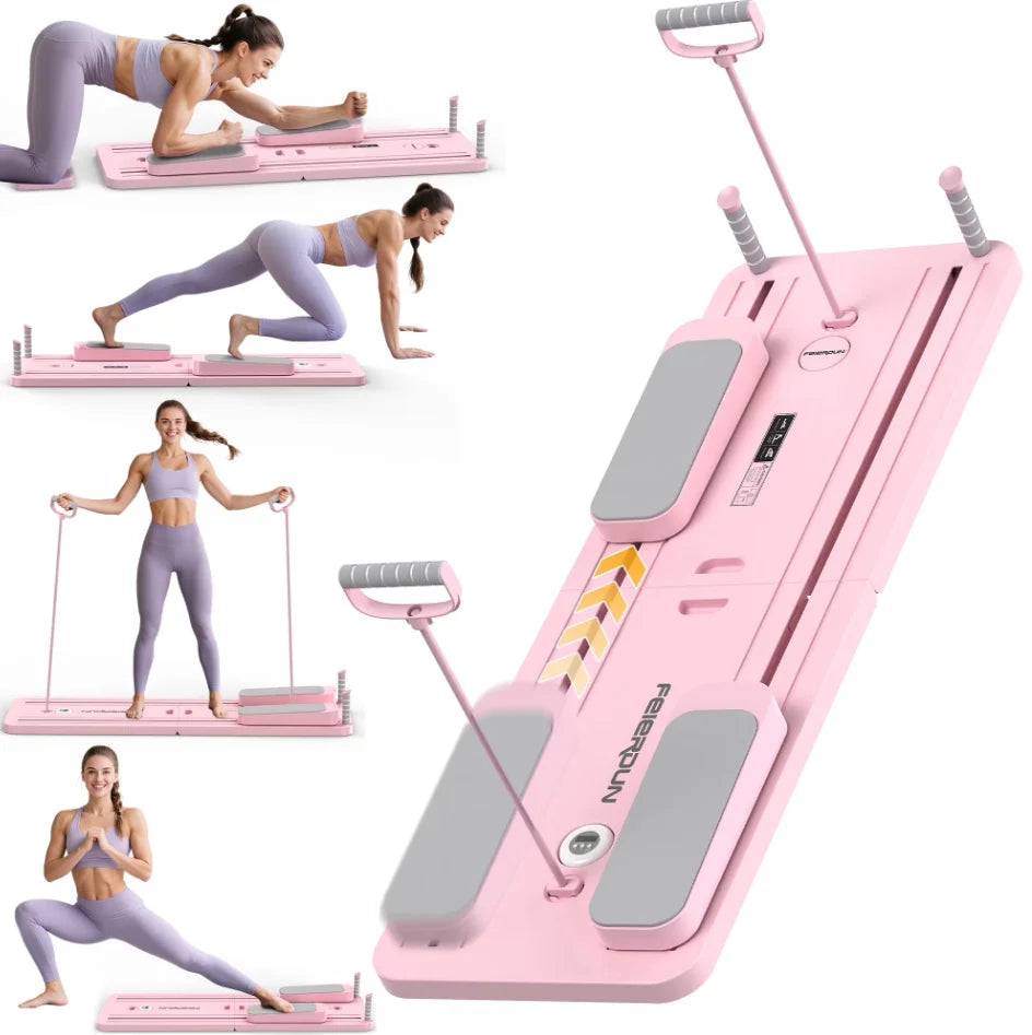 FED 5 In 1 Folding Pilates Board Reformer With 300 Lbs Capacity