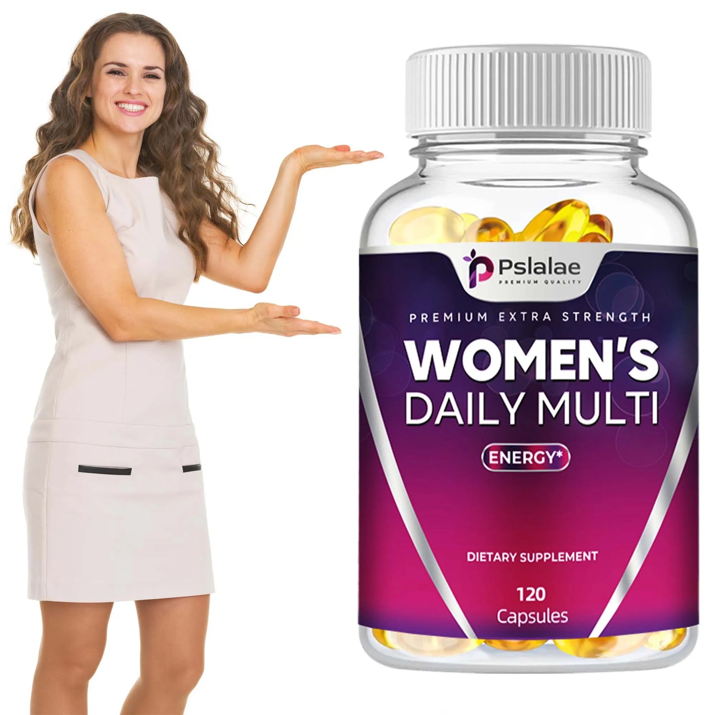 PslalaeCharge Women's Daily Multivitamin Capsules For Energy And Immunity