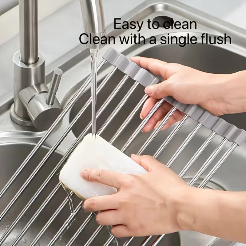 Dish Drain Storage Storage Pack Dish Drying Racks Iron Kitchen Utensils Storage With Spout Drain Basket Kitchen Accessories