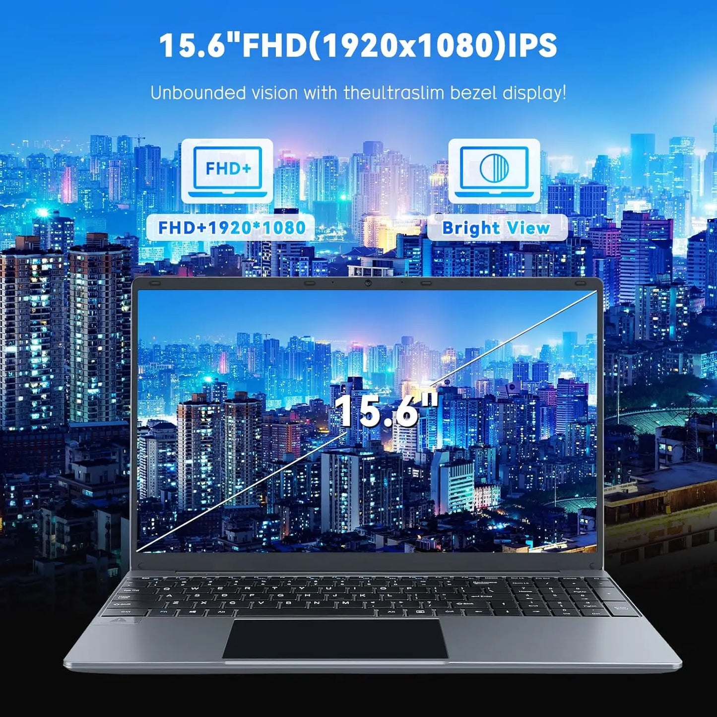 AEEZO-US Windows 11 Laptop 16GB RAM 512GB SSD Intel N5095