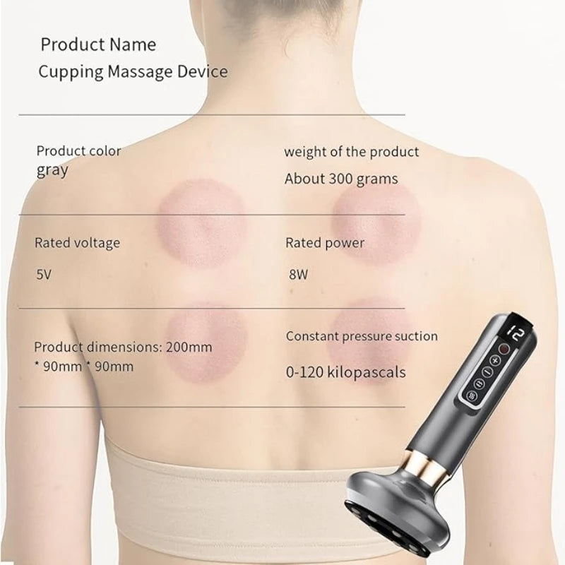 Back Vacuum Cupping Massager With USB Power And 12 Levels by S And B Enterprise