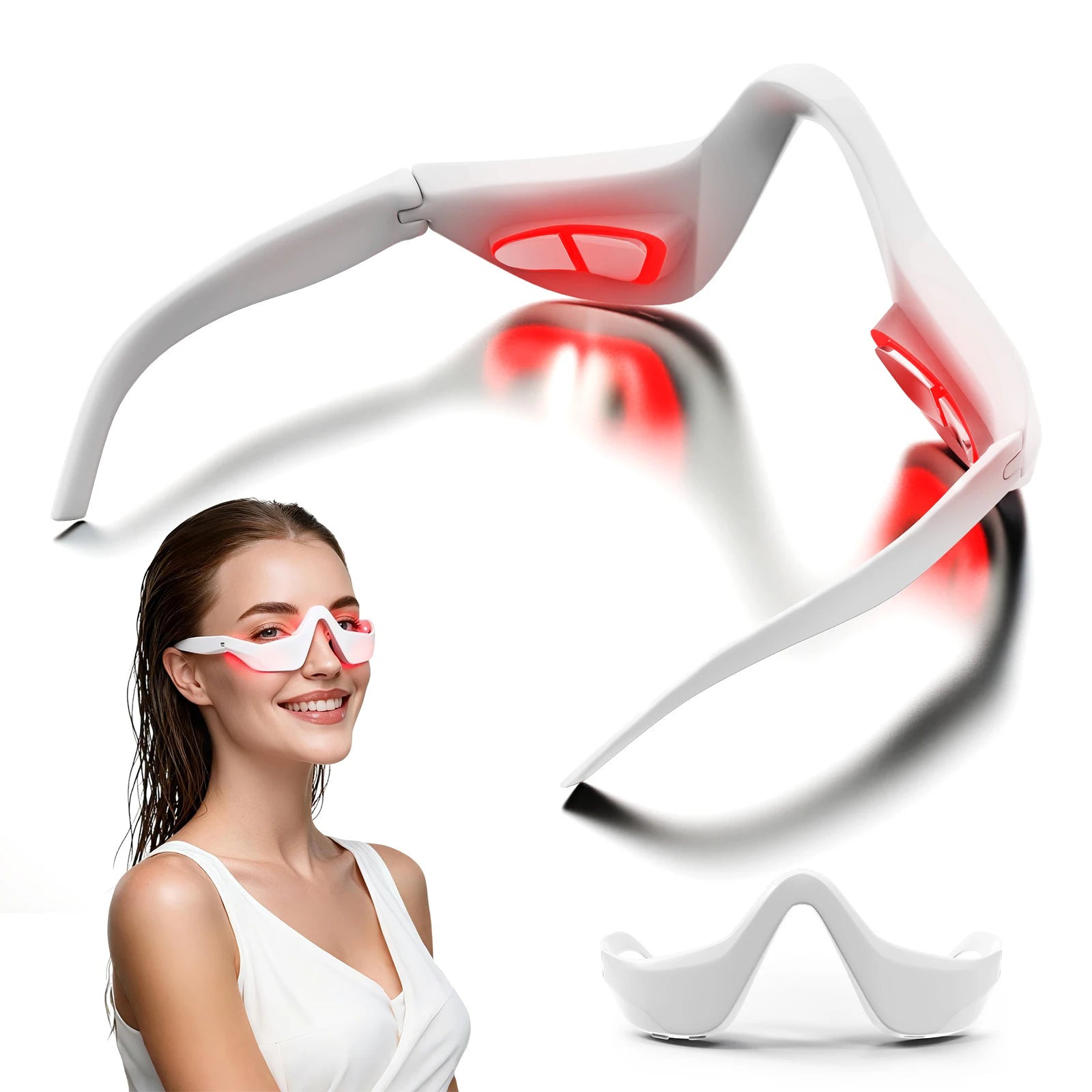 Jitesy Eye Massager 3D Red Light EMS For Dark Circles by S And B Enterprise