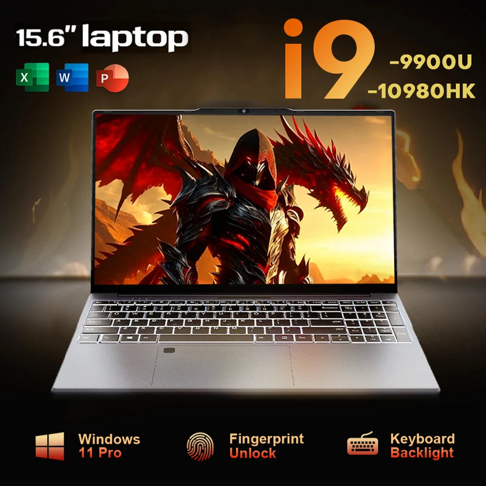 S And B Enterprise 15.6-inch ultrathin laptop with i9-10980HK, 16GB RAM, 2TB SSD, IPS display, Windows 11 Pro