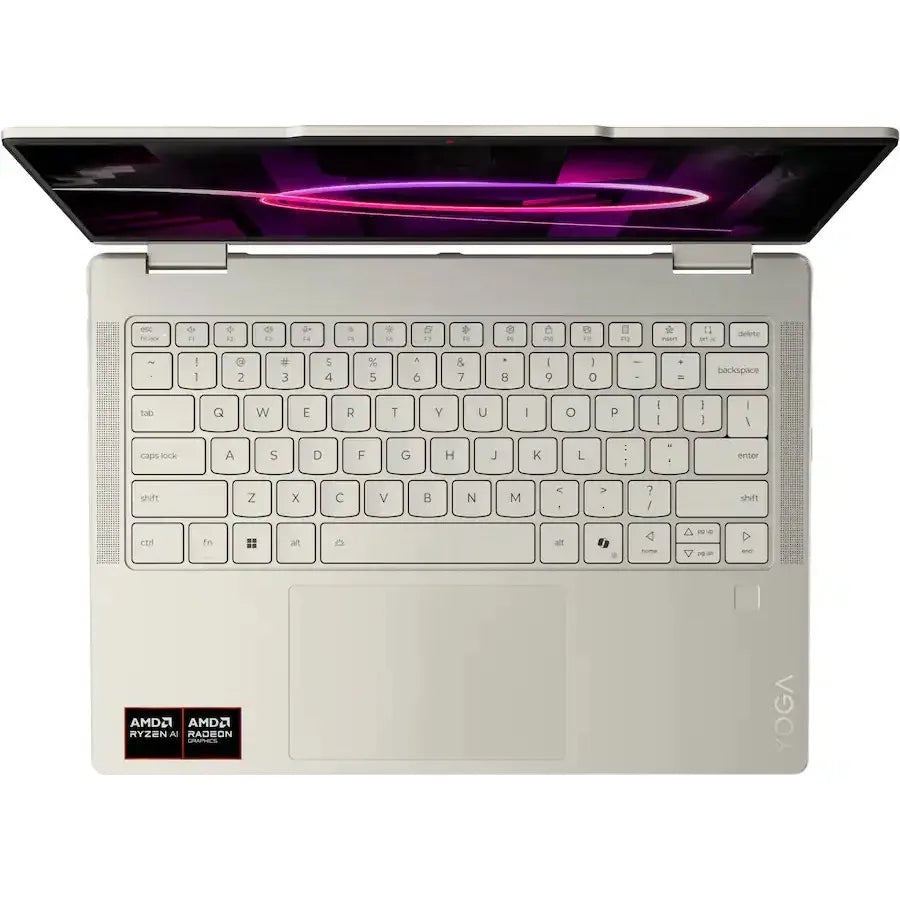 Lenovo Yoga 7a 2-in-1 laptop, seashell color, 14-inch 2K OLED touchscreen