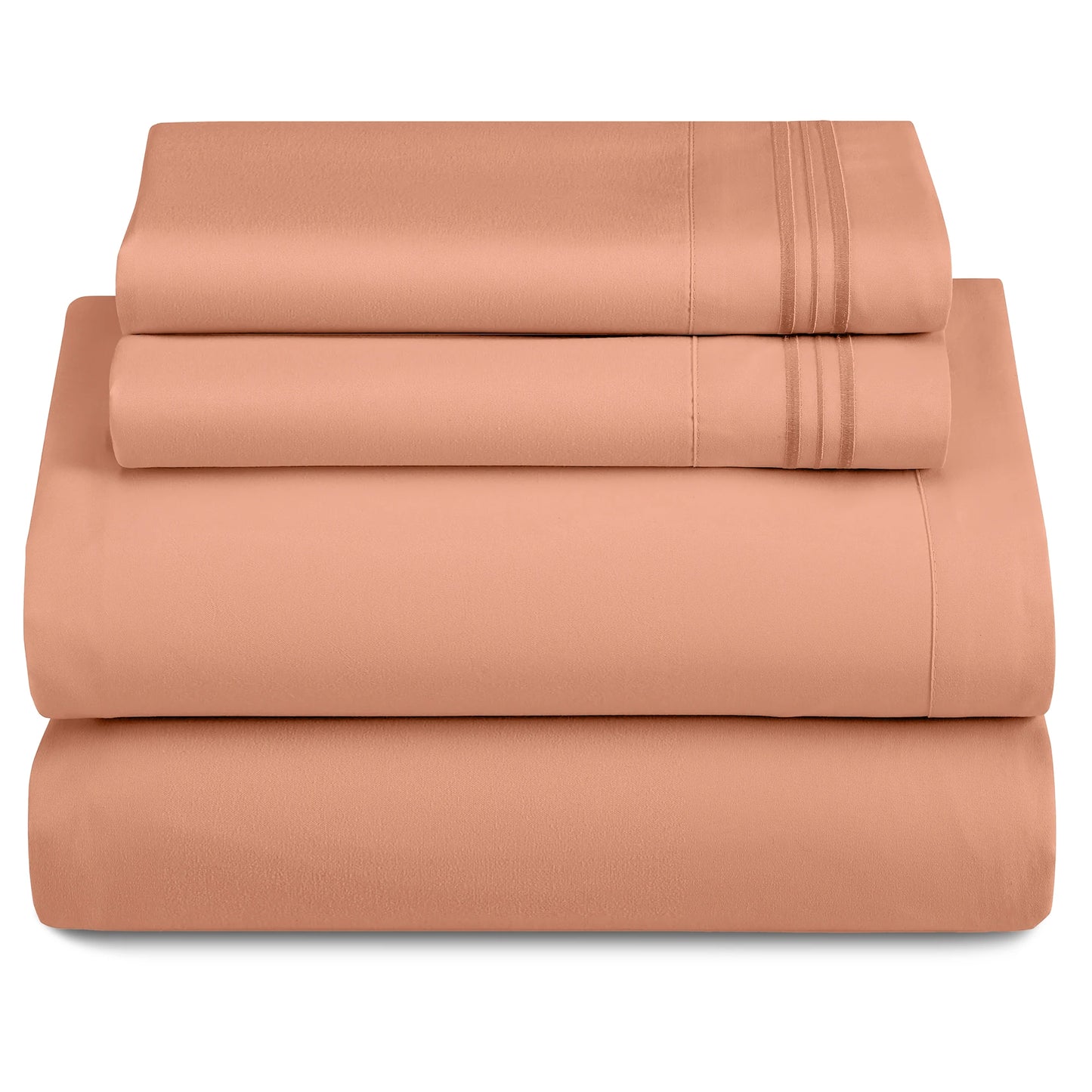 LUX Décor 3-Piece Ultra-Soft Microfiber Sheet Set for Everyday Comfort