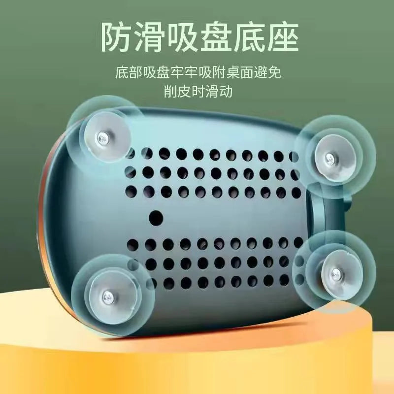 Apple Peeler Slicer Corer With Suction Grip Stainless Steel Blade