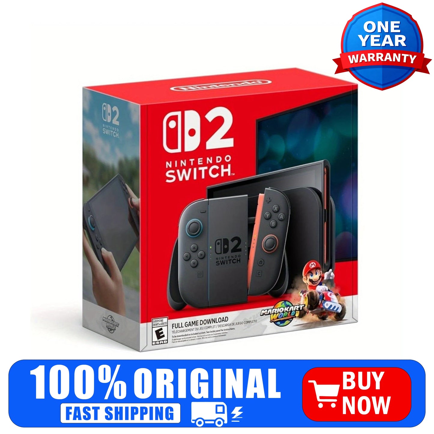 Nintendo Switch 2 Console and Mario Kart World Bundle