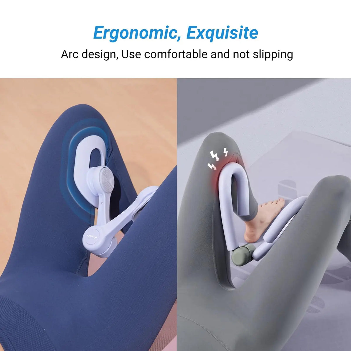 MERACH thigh trainer for pelvic floor and inner thigh workouts, blue and gray versions, S And B Enterprise