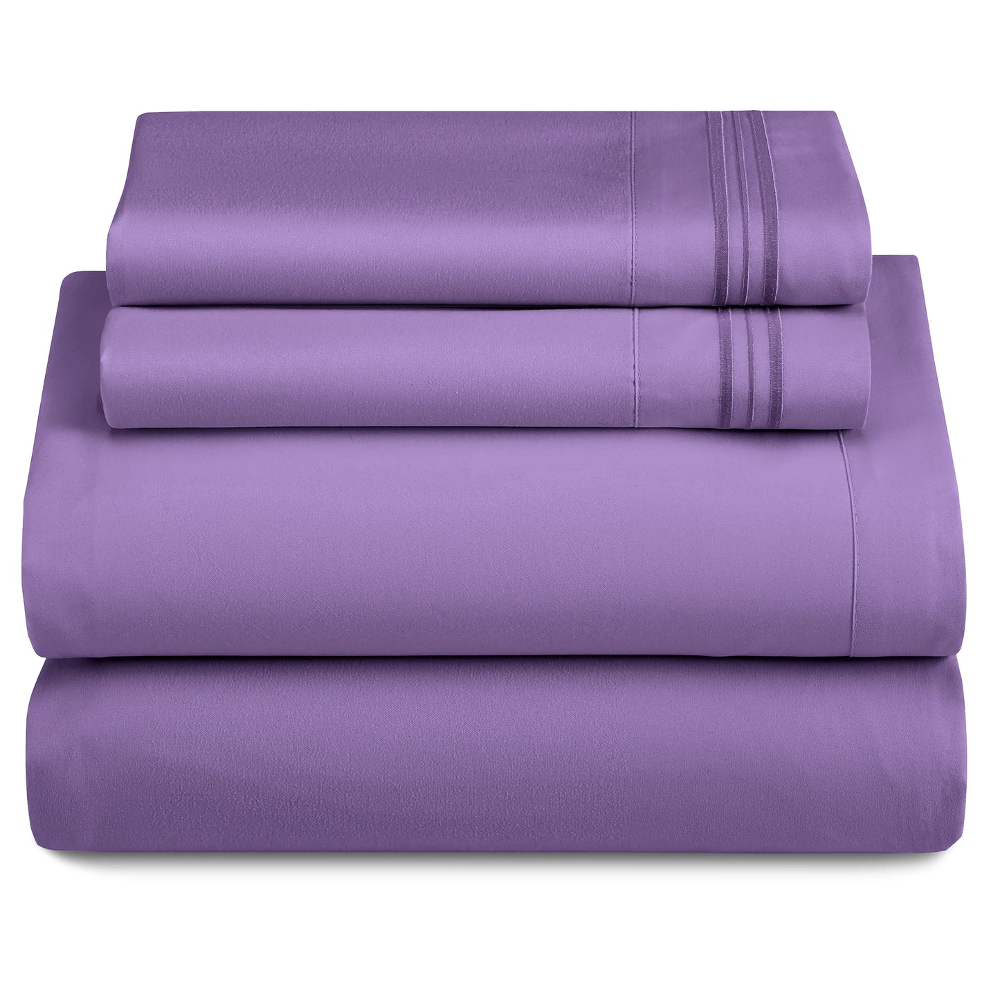 LUX Décor 3-Piece Ultra-Soft Microfiber Sheet Set for Everyday Comfort