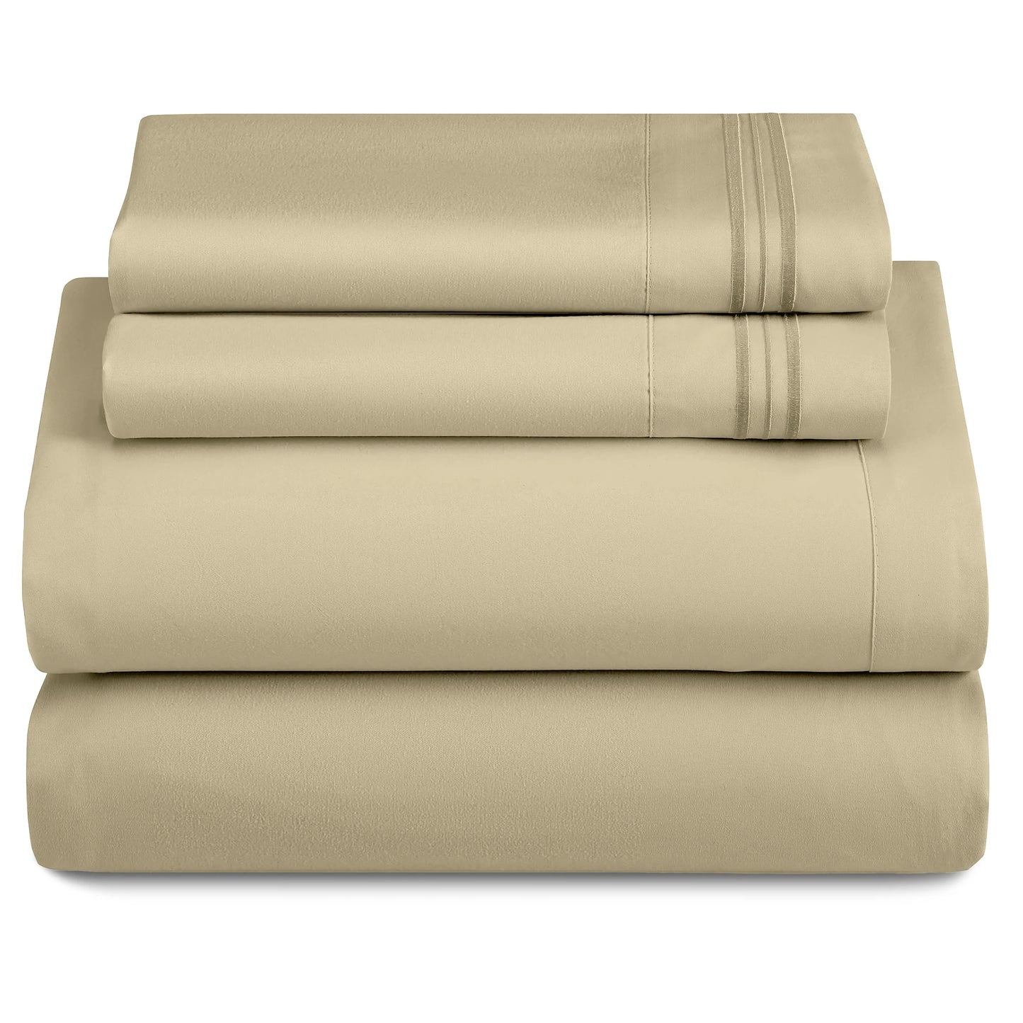 LUX Décor 3-Piece Ultra-Soft Microfiber Sheet Set for Everyday Comfort