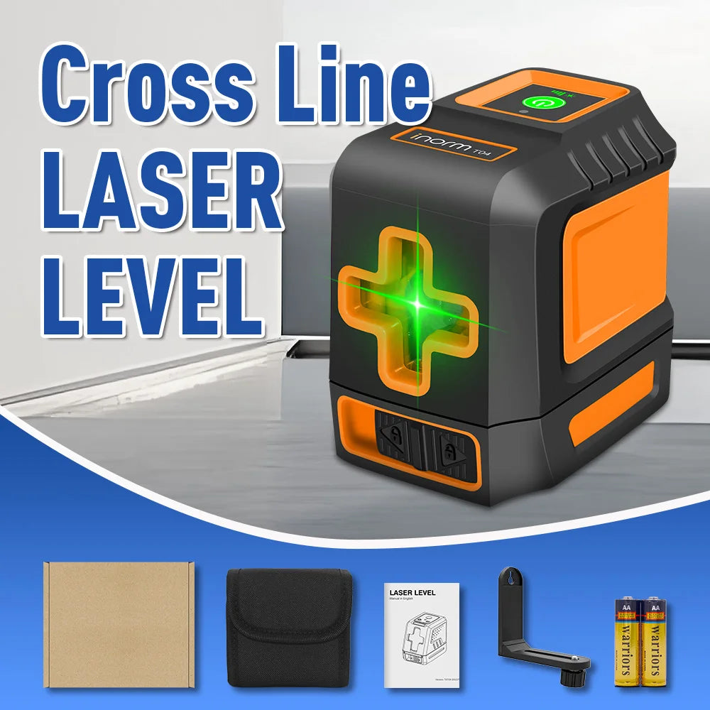 BOAYAL Laser Level Self Leveling Green Cross Line for Picture Hanging Tile Home DIY Construction Battery Included IP54 by S And B Enterprise
