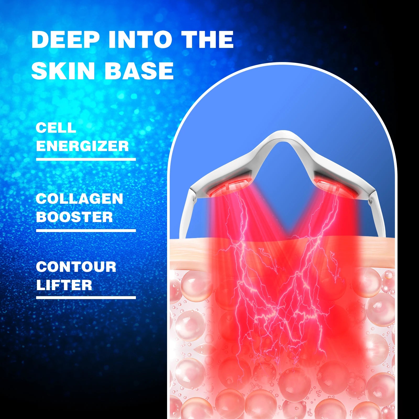 Jitesy Eye Massager 3D Red Light EMS For Dark Circles by S And B Enterprise