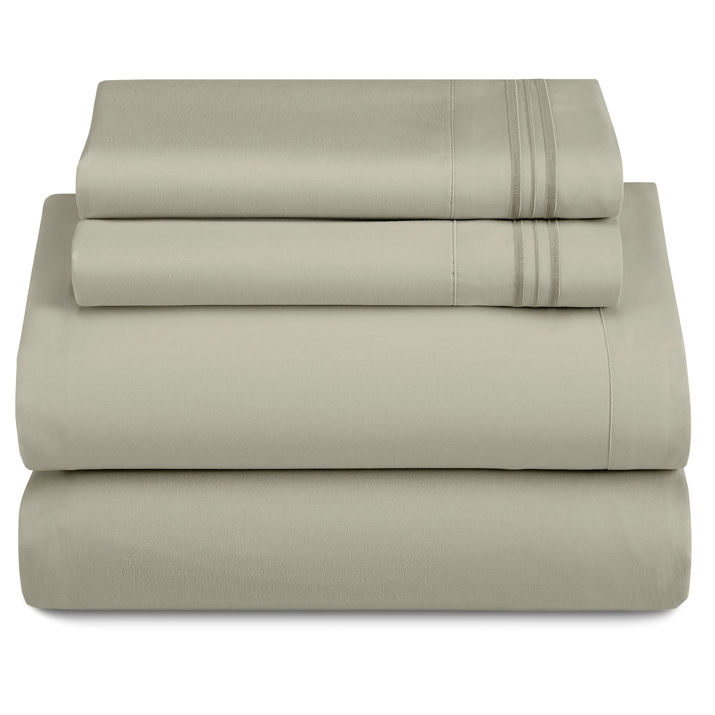 LUX Décor 3-Piece Ultra-Soft Microfiber Sheet Set for Everyday Comfort