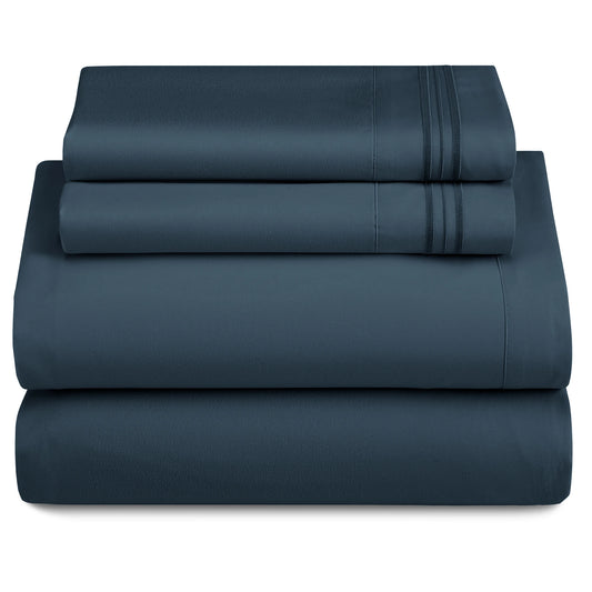 LUX Décor 3-Piece Ultra-Soft Microfiber Sheet Set for Everyday Comfort