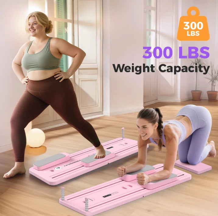 FED 5 In 1 Folding Pilates Board Reformer With 300 Lbs Capacity