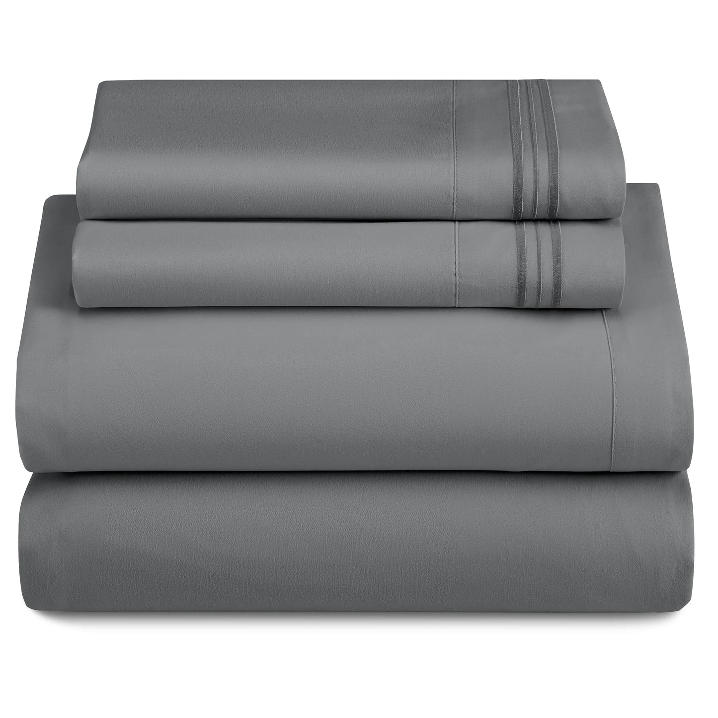 LUX Décor 3-Piece Ultra-Soft Microfiber Sheet Set for Everyday Comfort