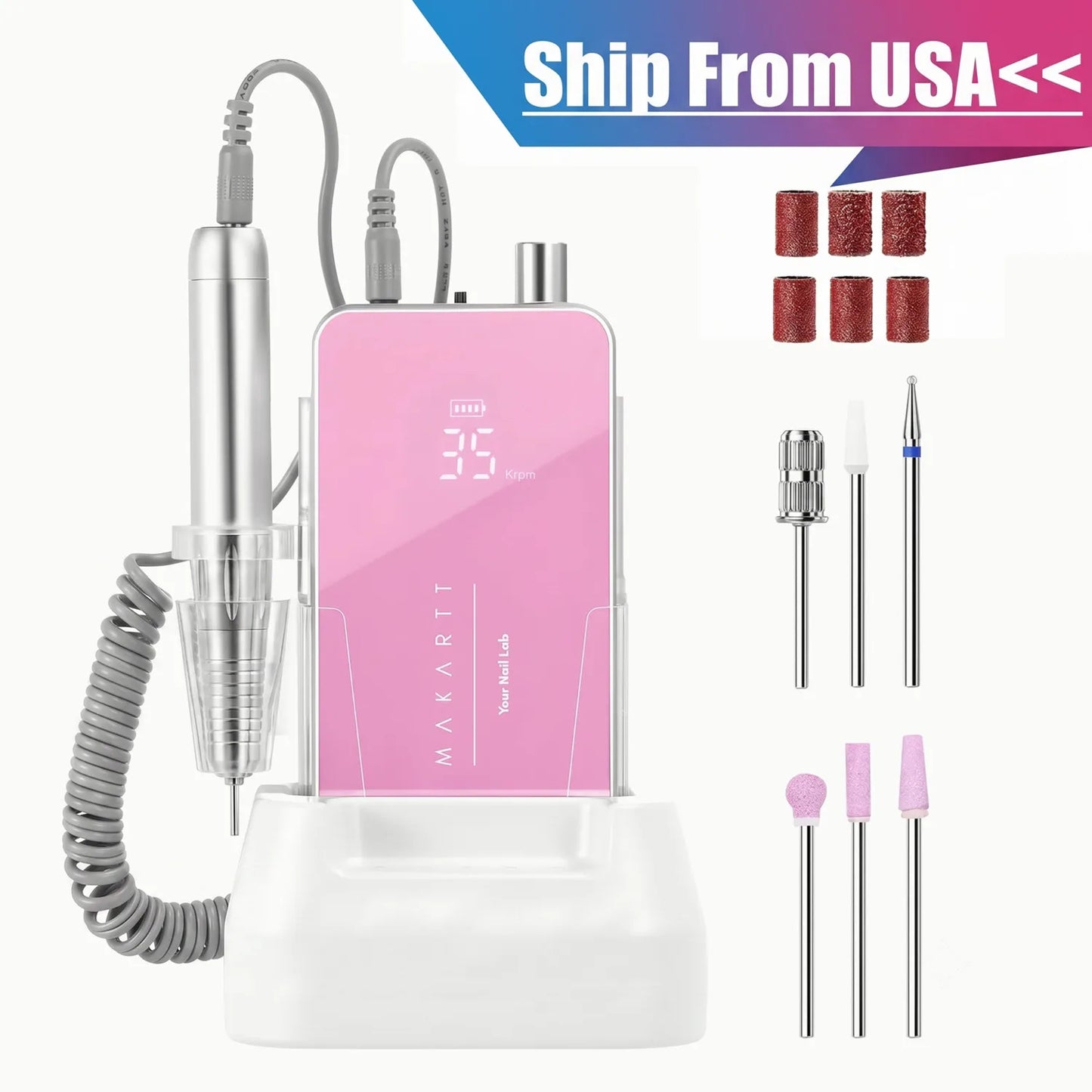 Makartt Electric Nail Drill Professional 35000RPM Efile Coreless Motor by S And B Enterprise