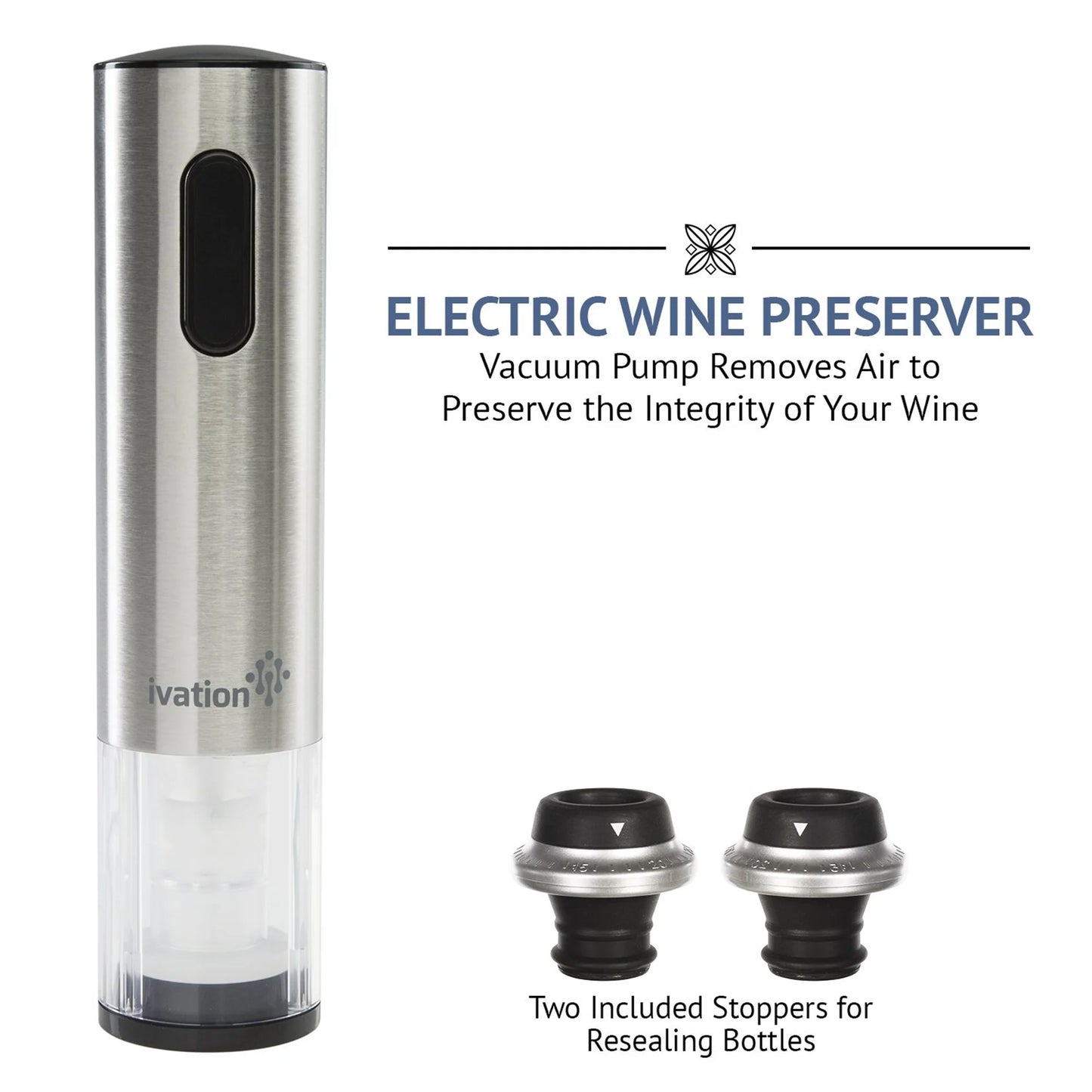 IVATION 7-Piece Wine Gift Set With Electric Opener And Aerator