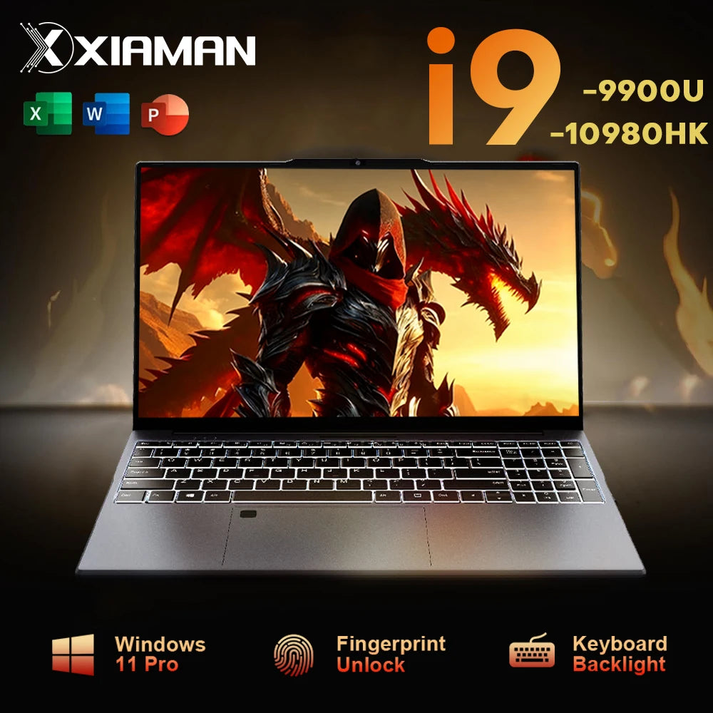 Xiaman 15.6-inch ultrathin laptop by S And B Enterprise; i9, 16GB RAM, 2TB SSD, IPS 1920x1080, Windows 11 Pro