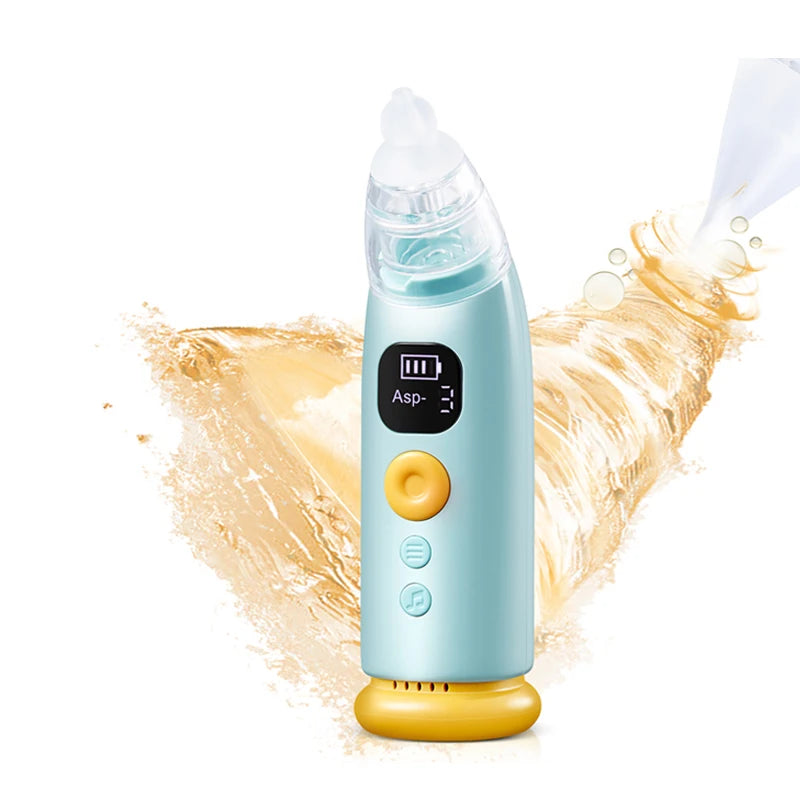 Hansqui Electric Baby Nose Vacuum Nasal Aspirator With 3 Nozzles