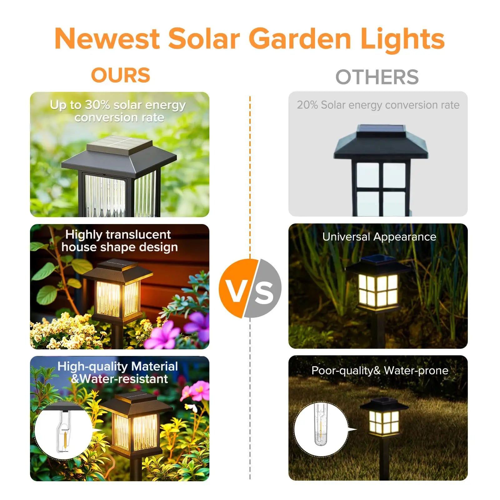 Solar Pathway Light outdoor lamp by S And B Enterprise, black metal lantern with translucent glass panels